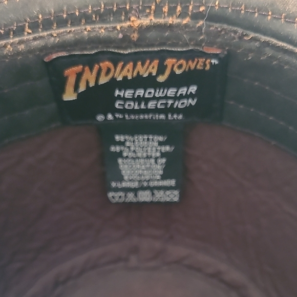 Indiana Jones Brown Fedora Hat size X-Large - Picture 3 of 4
